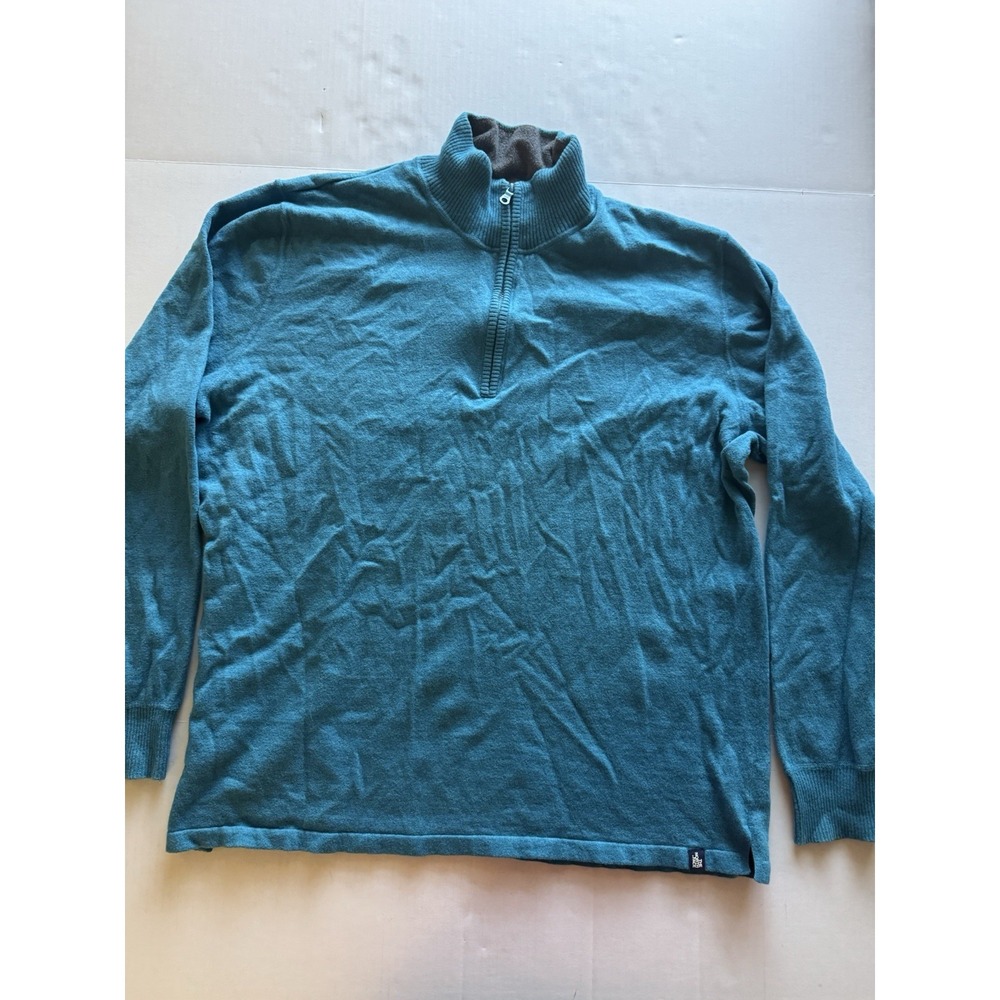 The North Face 1/3 Zip ls Pullover Sweater, Blue, Men's XXL